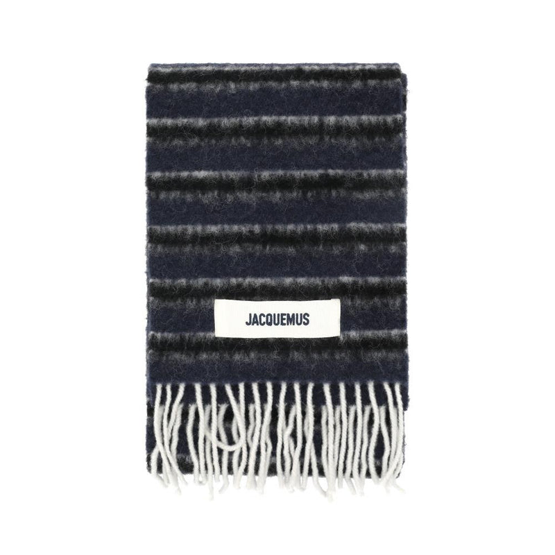 JACQUEMUS Striped Alpaca Fringe Scarf ACU00774AK00289 3ER