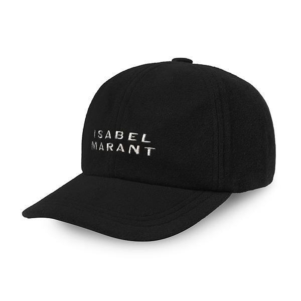 Isabel Marant Tyrone Logo Embroidered Cap Black Women’s