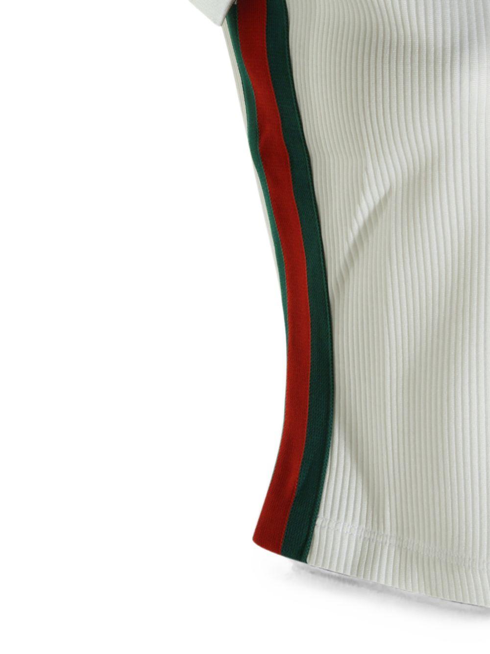 GUCCI Black Cotton Short Sleeve Polo Shirt