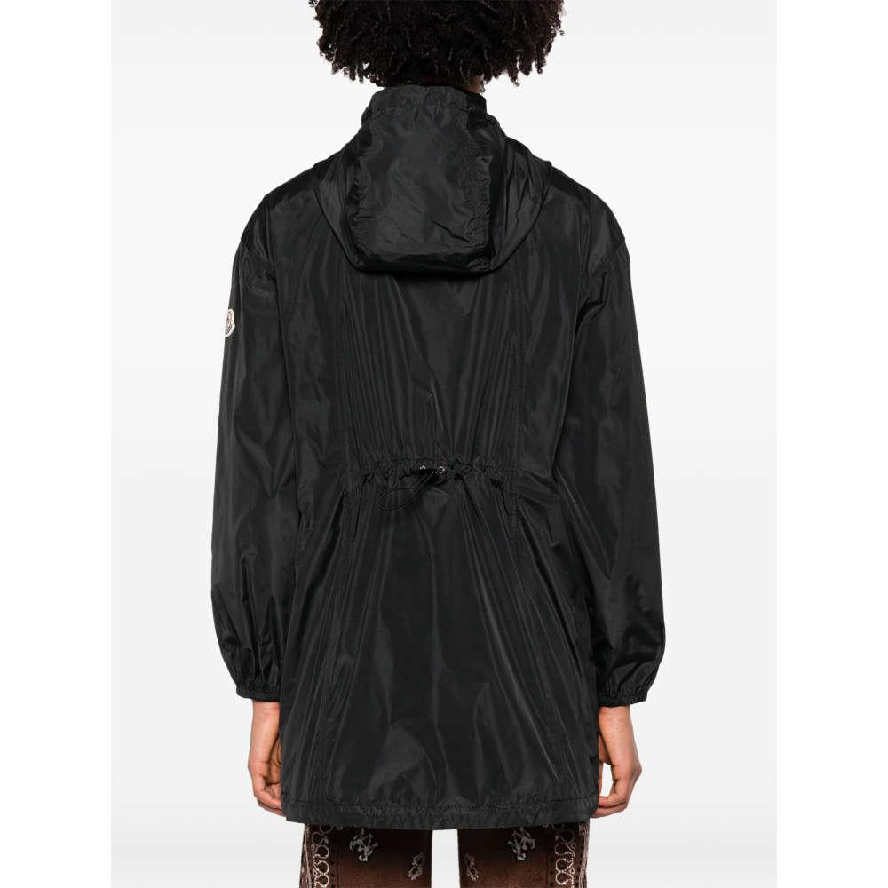 Moncler Melia Logo Patch Black Women’s Jacket