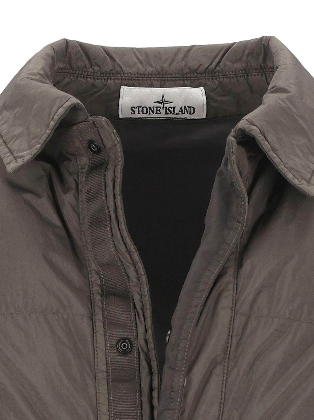 STONE ISLAND Black Down Puffer Jacket for Men