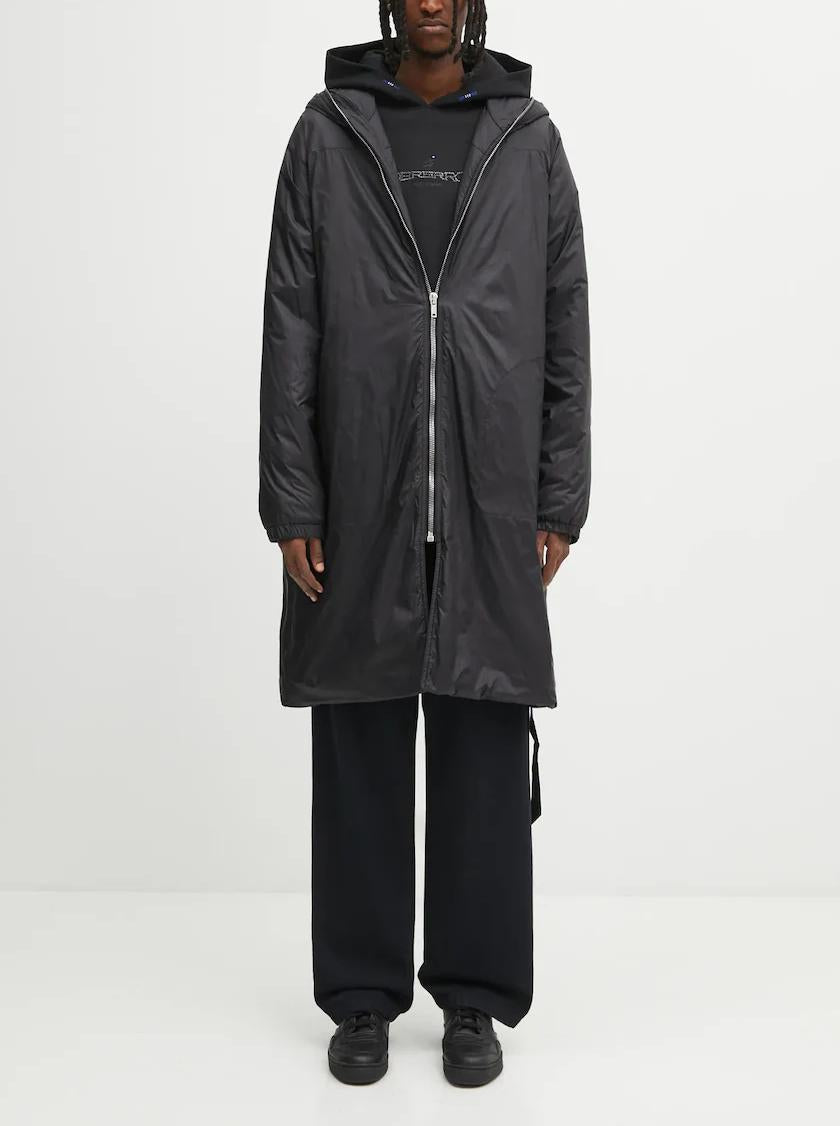 Rick Owens DRKSHDW Sealed Windbreaker Coat Dirty Pearl Nylon Coat
