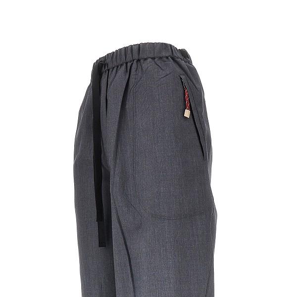 PRADA Black Wool Cropped Trousers