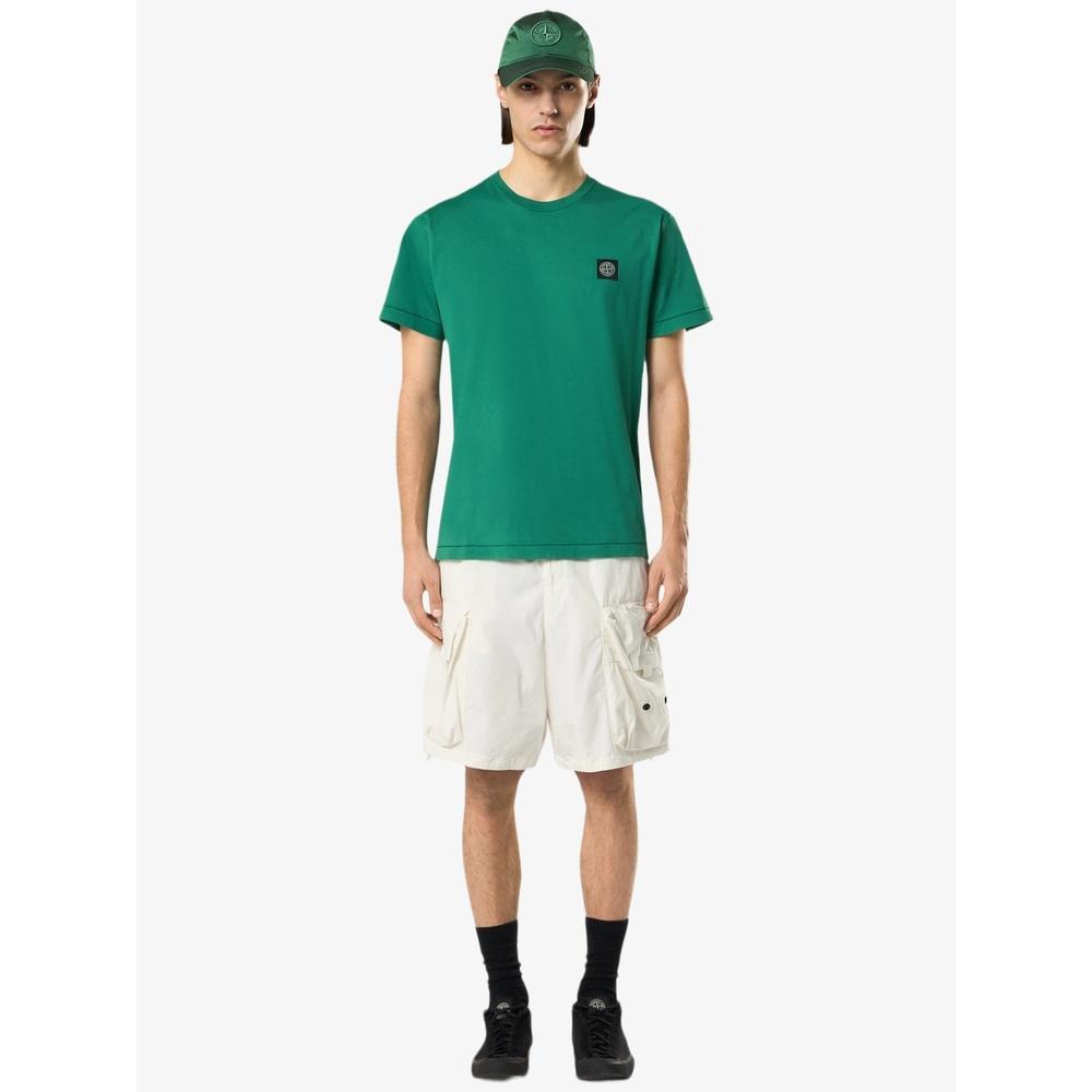 STONE ISLAND Cotton Jersey Short Sleeve T-Shirt for Men
