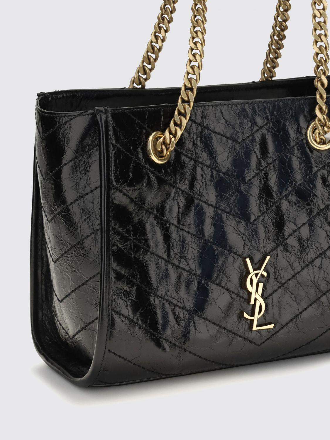 Saint Laurent Black Leather Shoulder Bag