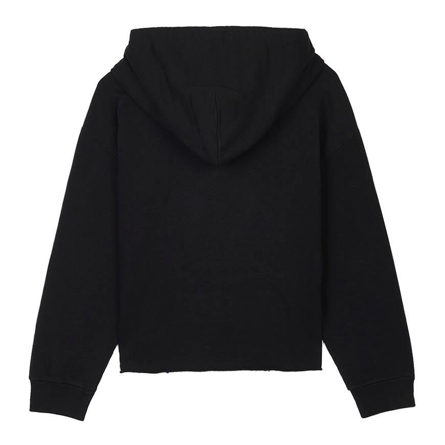 Maison Margiela Women’s Cotton Hooded Sweatshirt Black