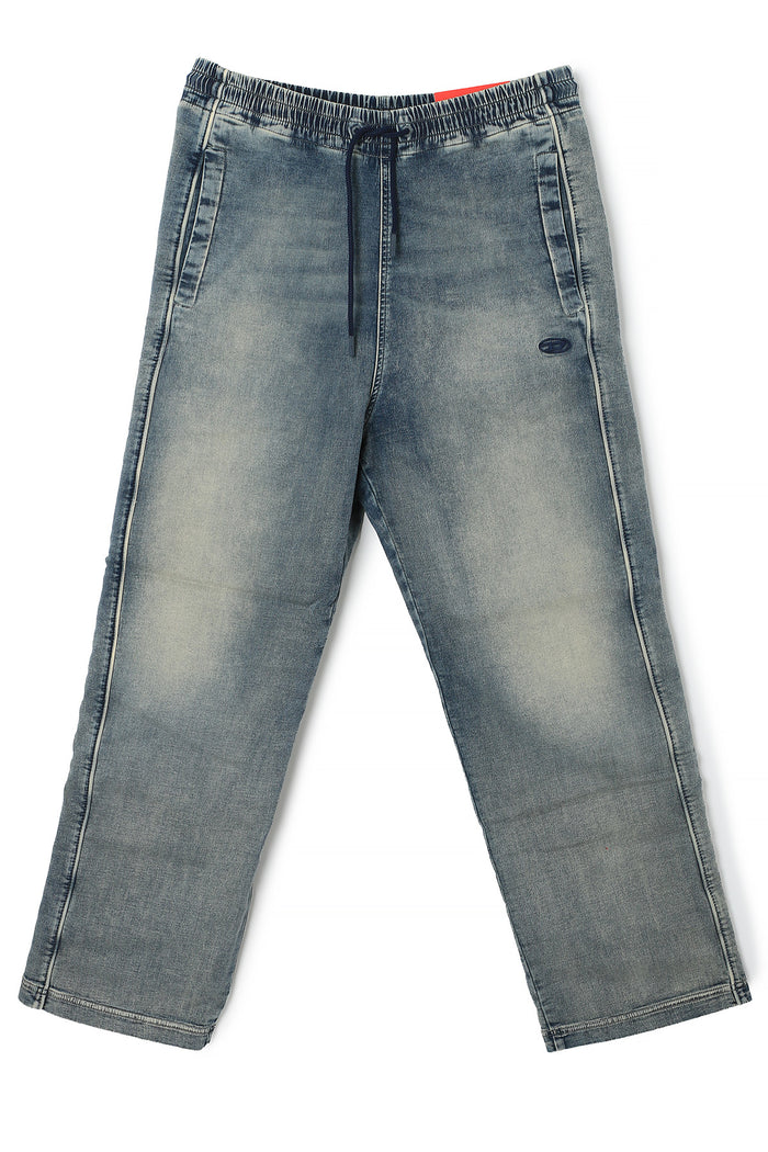 DIESEL Medium Blue Track Sweat Jogger Pants A11941 068JS 01