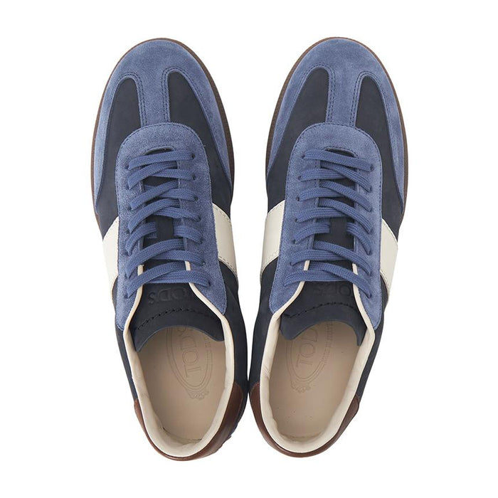 Tods Tabs Men’s Leather Low-Top Sneakers White