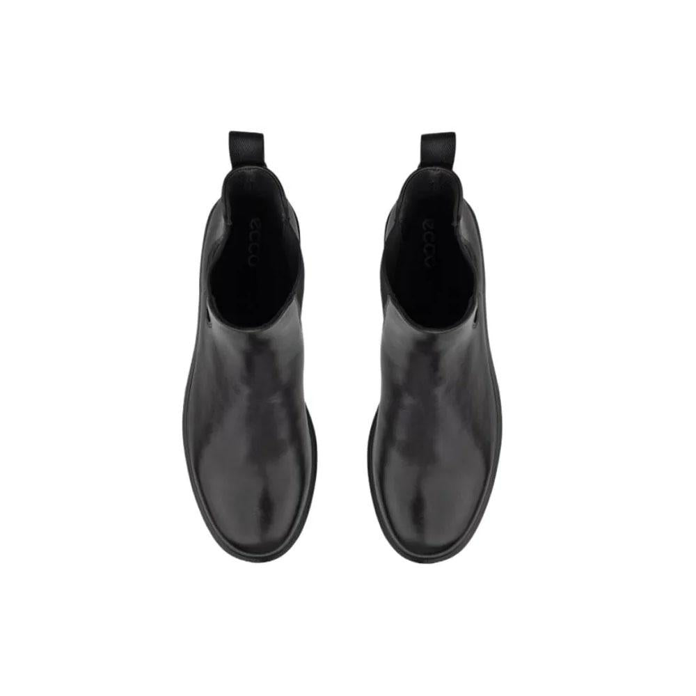 ecco Black Leather Chelsea Ankle Boots for Women 231323 01001