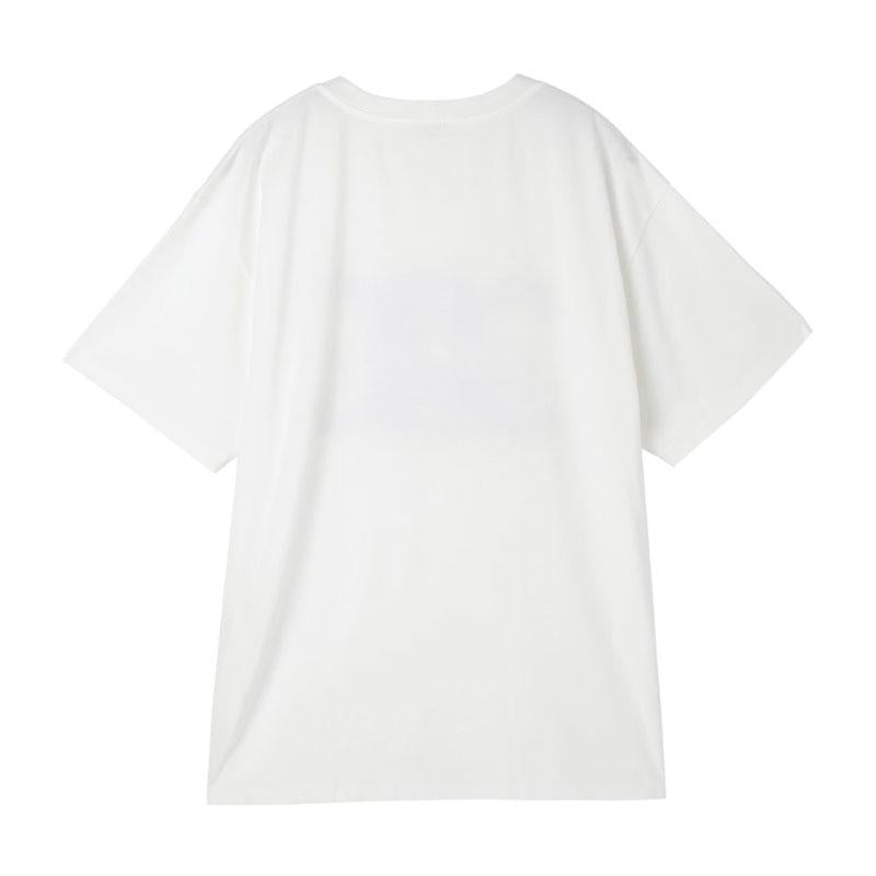 CELINE Men’s Loose T-Shirt Cotton Jersey Off White Black