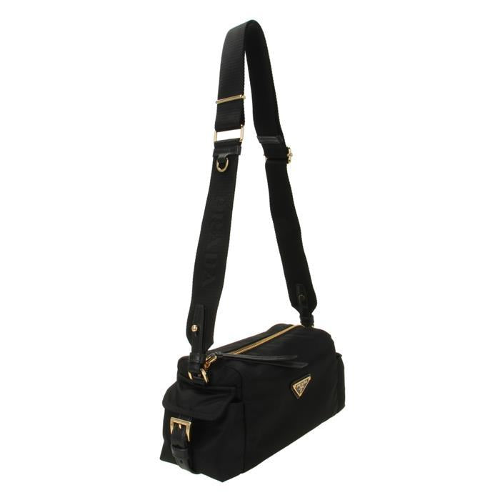 PRADA Explore Small Re-Nylon Shoulder Bag Black