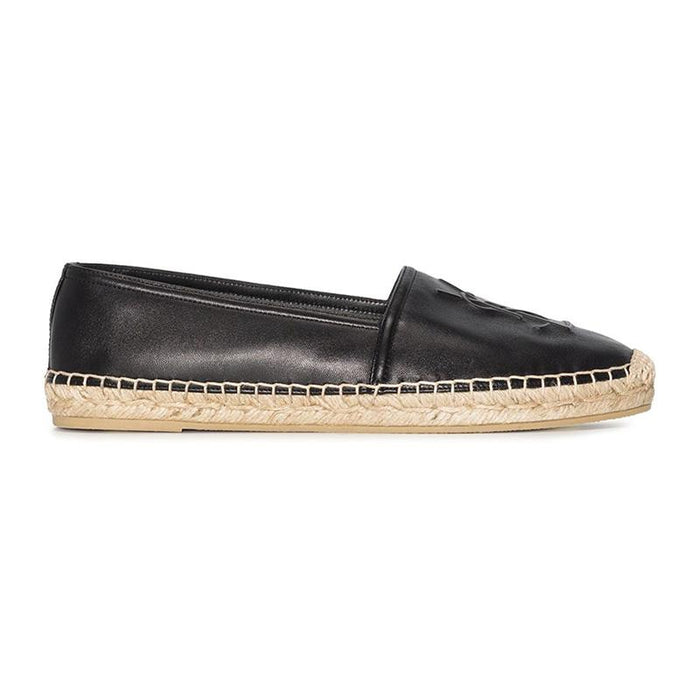 Saint Laurent Monogram Espadrille Slip-On Sneakers Black