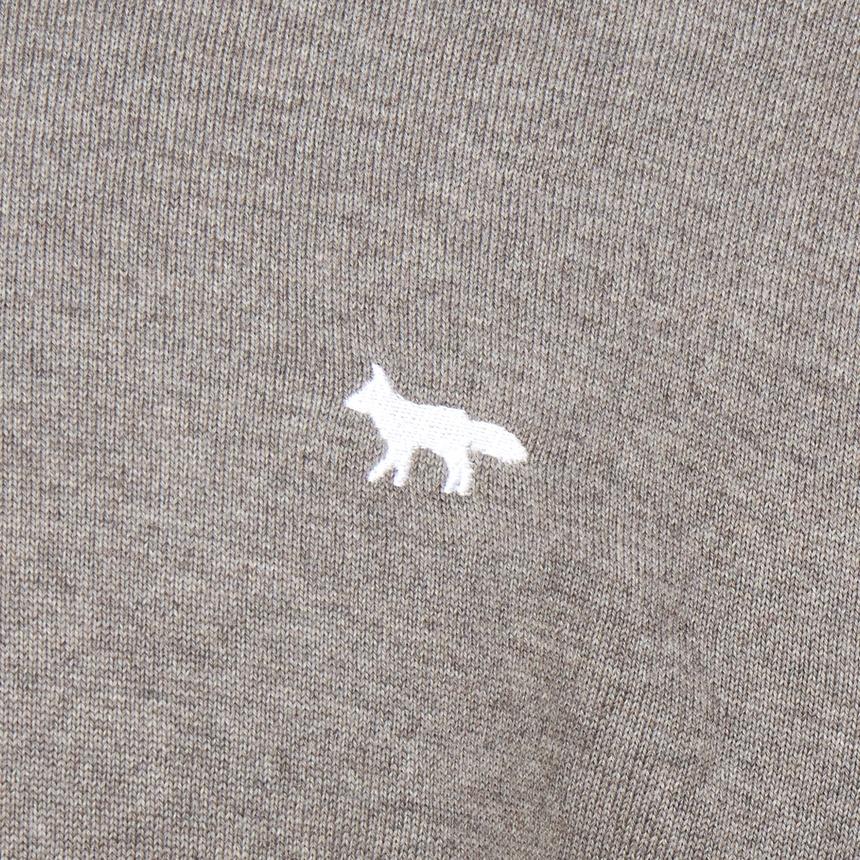 Maison Kitsune Profile Fox Men's Collar Knit Sweater