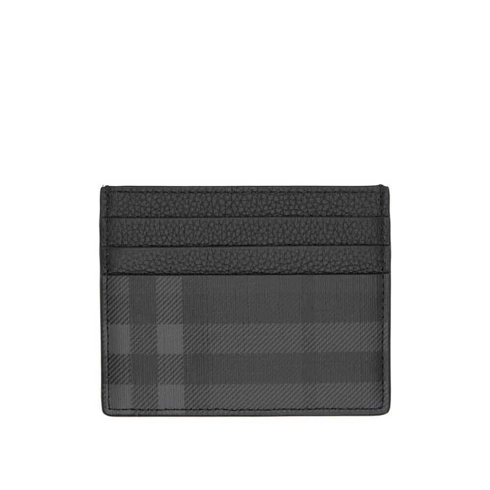 BURBERRY Tall Check Card Holder for Men