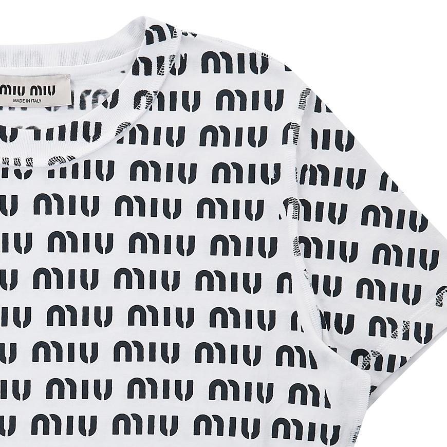 Miu Miu Women’s Printed Cotton T-Shirt MJN450 12P2 F0009