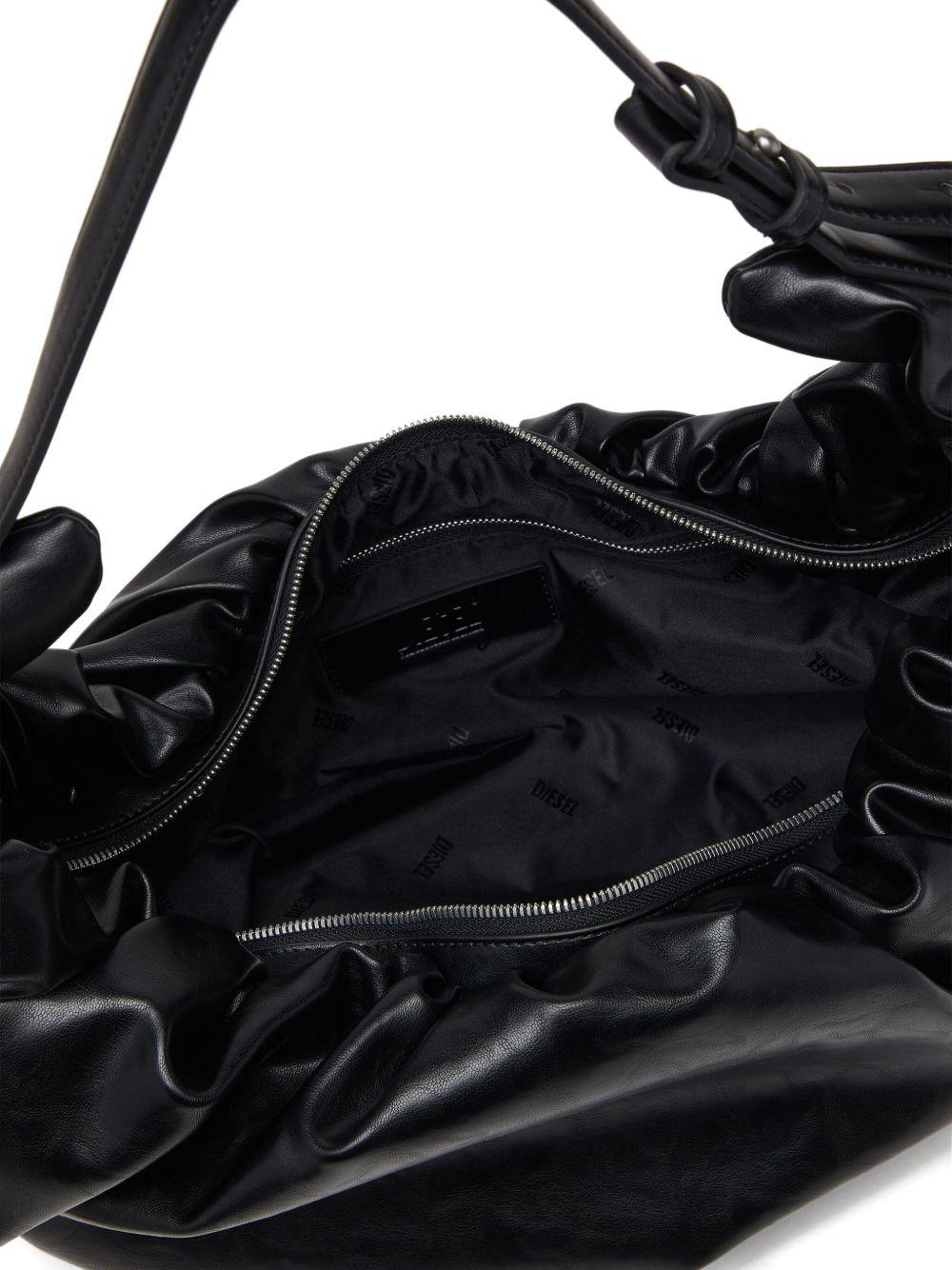 DIESEL Black Leather Shoulder Bag