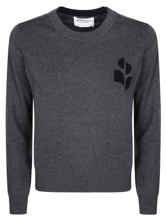 Isabel Marant Anthracite Black Crewneck Knit Sweater