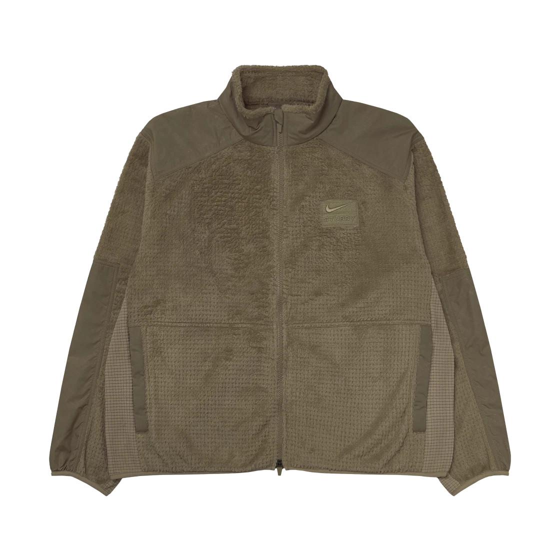 Nike x Stussy Full Zip Fleece Jacket Pine Nut HQ8524 223