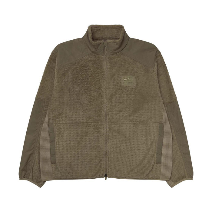 Nike x Stussy Full Zip Fleece Jacket Pine Nut HQ8524 223