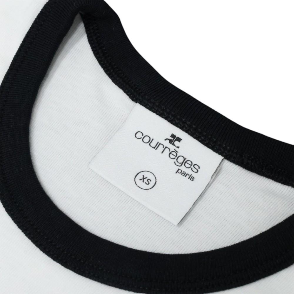 courreges Contrast Trim Re-Edition Women’s Short Sleeve T-Shirt