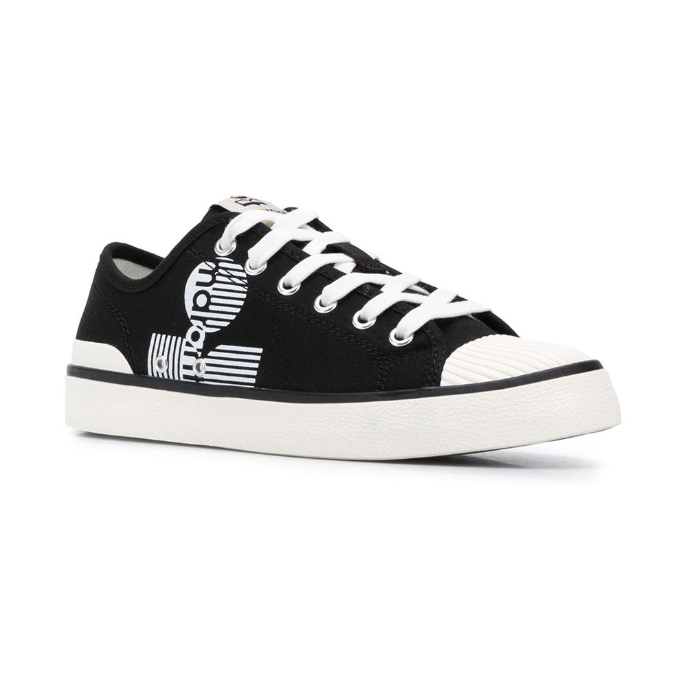 Isabel Marant Black Vinku Logo Low Top Sneakers