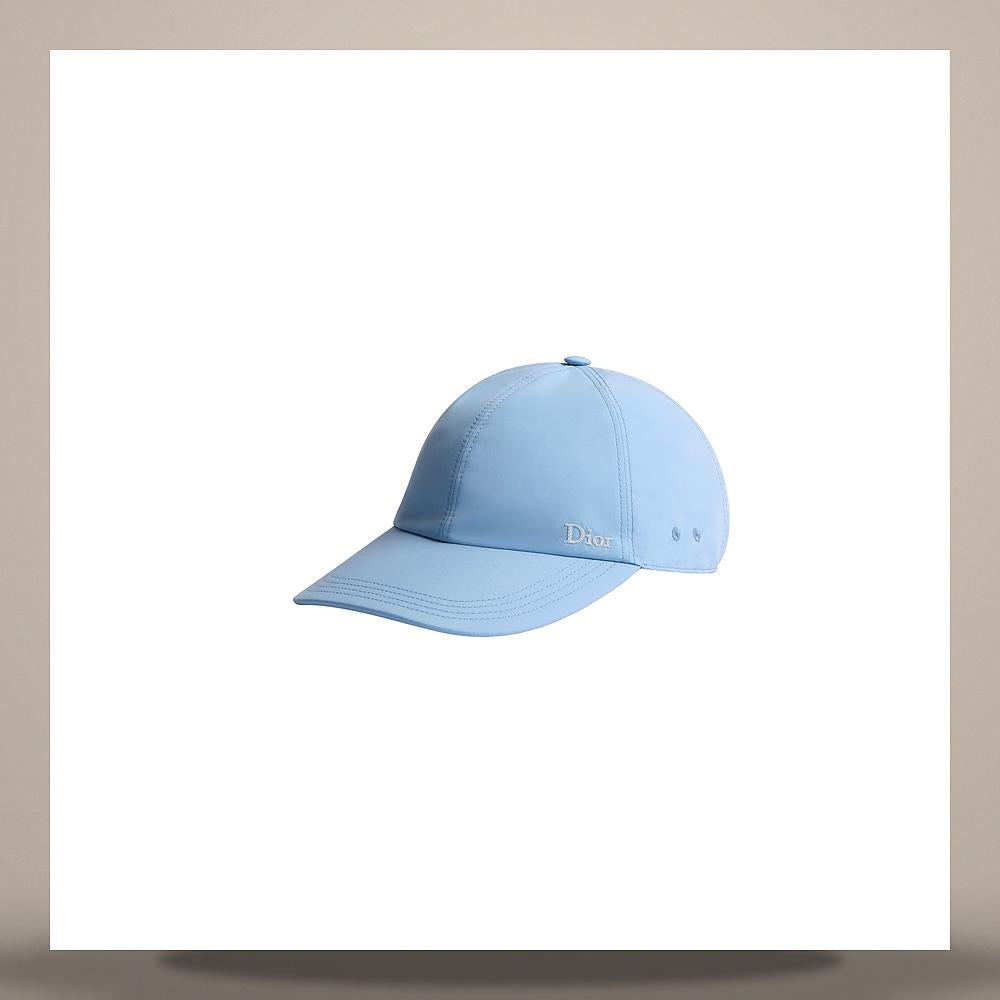 DIOR Placed Logo Blue Water-Repellent Technical Fabric Cap 693C907A2256 C570