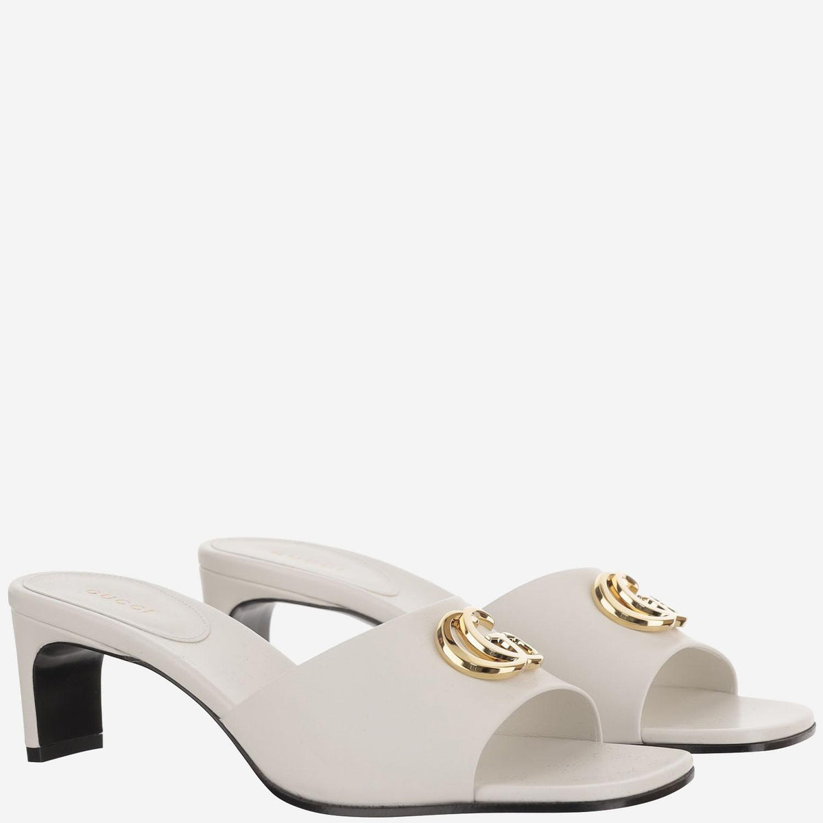 GUCCI Black Leather Pumps Sandals