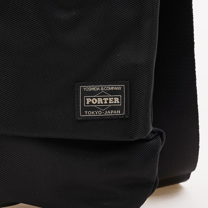 PORTER Unisex Unit 2-Way Helmet Bag Black Crossbody