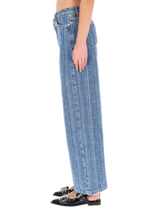 GANNI Mid Blue Stonewash Denim Pants J1882566