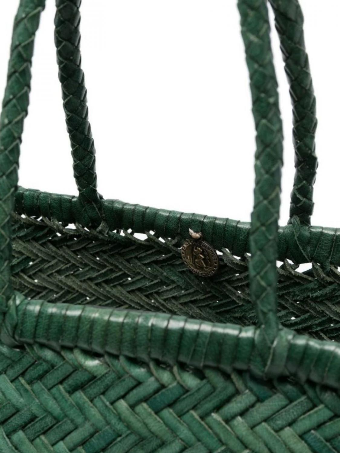 Dragon Diffusion Forest Leather Woven Tote Bag