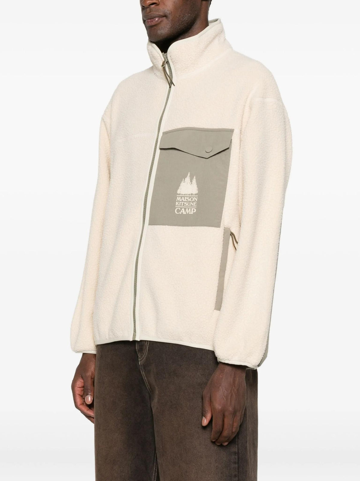 Maison Kitsune Casual Jacket Men’s Lightweight Zip Jacket