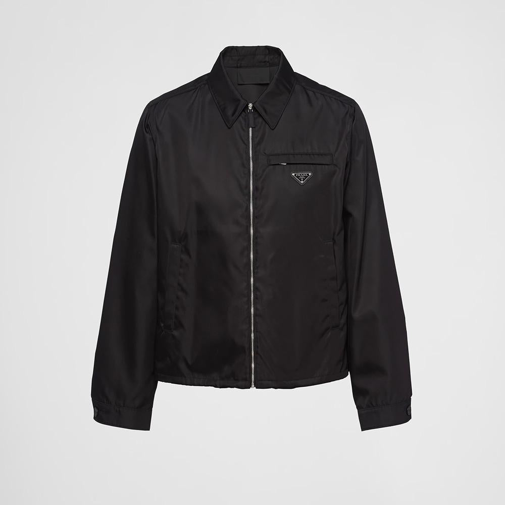 PRADA Men’s Re-Nylon Blouson Jacket with Triangle Logo SGB684
