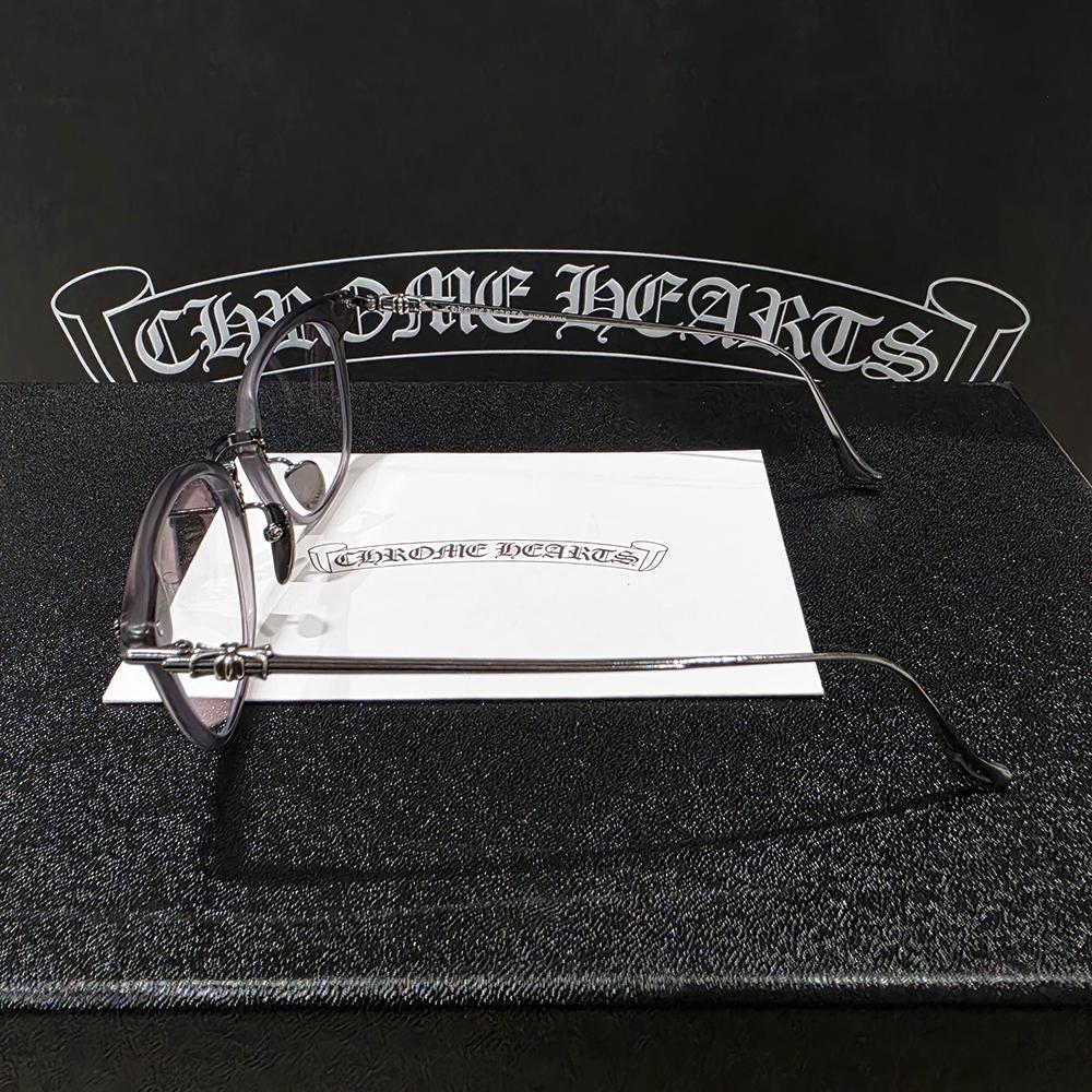 Chrome Hearts Shagas Matte Gray Silver Eyeglasses