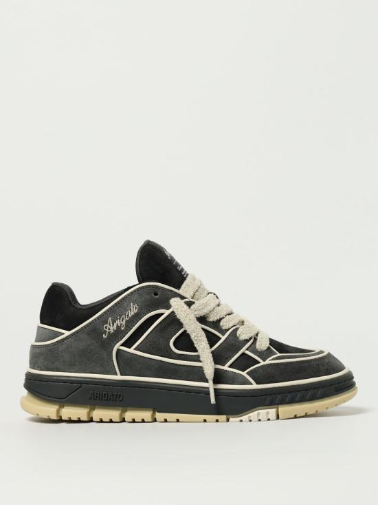 AXEL ARIGATO Black/Light Beige Leather Sneakers