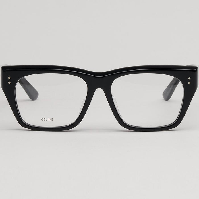 CELINE Thick Black Square Acetate Eyeglasses Frame Unisex CL50034F 001