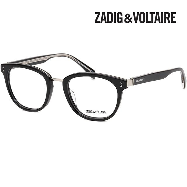 Zadig&Voltaire Black Acetate Unisex Eyeglass Frames VZV162N 700Y