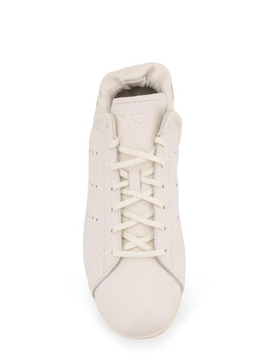 Y-3 White Leather Sneakers Men's Shoes KJ2390 DOM