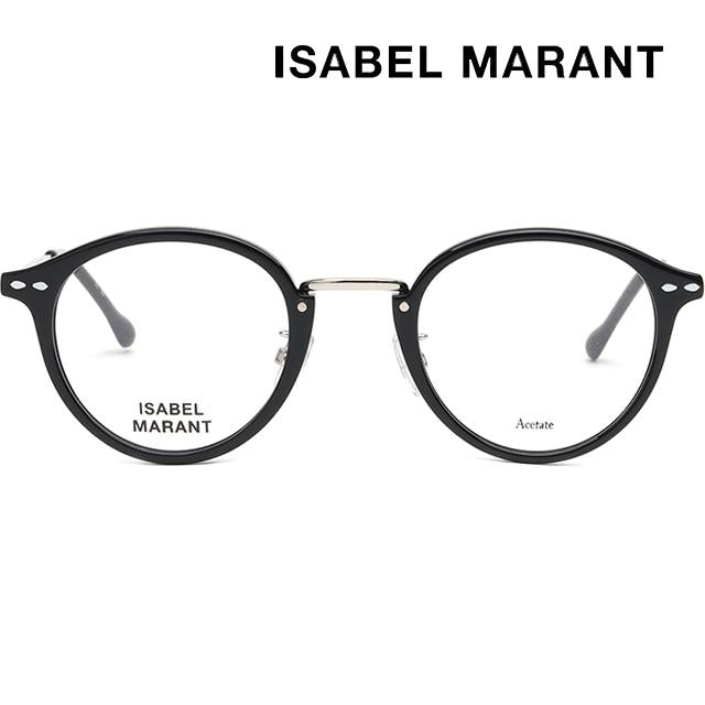 Isabel Marant Round Black Acetate Eyeglass Frames Unisex IM0033 BSC