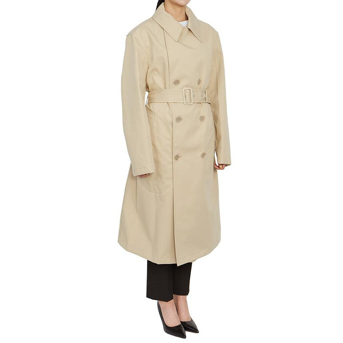 Lemaire Military Double-Breasted Long Trench Coat Unisex