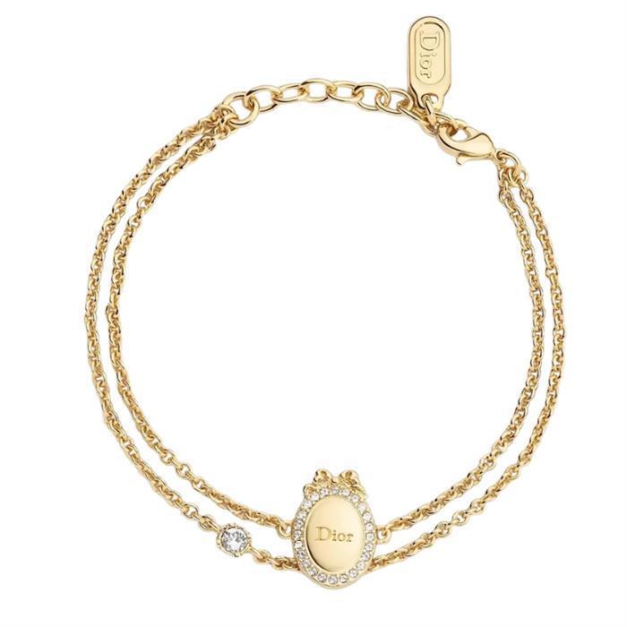 DIOR Medallion Bracelet Gold-Tone Women’s Jewelry