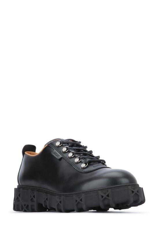 DIOR Black Leather Dress Shoes Men's Formal Oxfords 3DE416ZXJ900 BLACK DOM