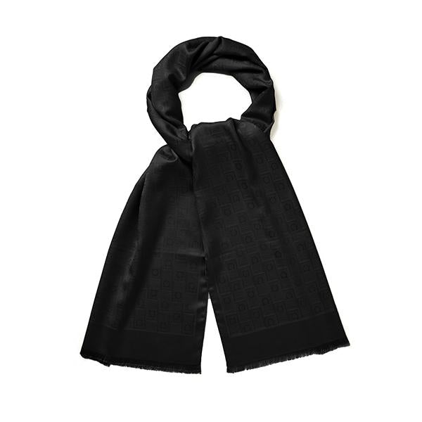 Ferragamo Gancini Monogram Jacquard Silk Wool Scarf for Women 32 0941 0776056