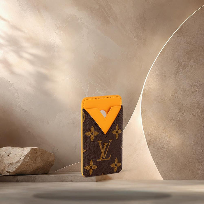 Louis Vuitton Safran Yellow Monogram Canvas Magnetic Card Holder