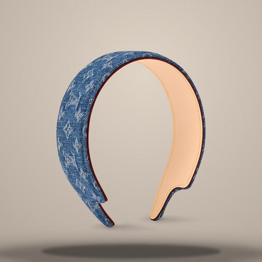 Louis Vuitton LV Outline Blue Headband M5377A