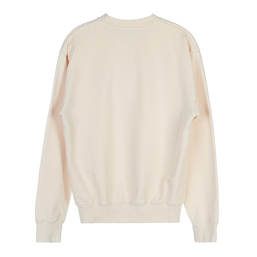 SPORTY&RICH Women's Athletic Crewneck Sweatshirt ATHLETIC CREWNECK CREAM GRASS 1