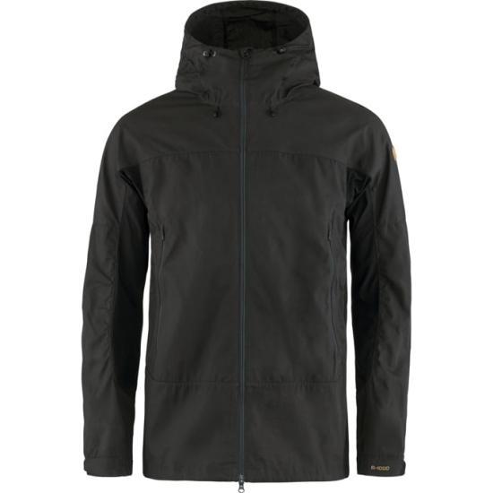 Fjallraven Dark Grey Black Short Down Puffer Jacket