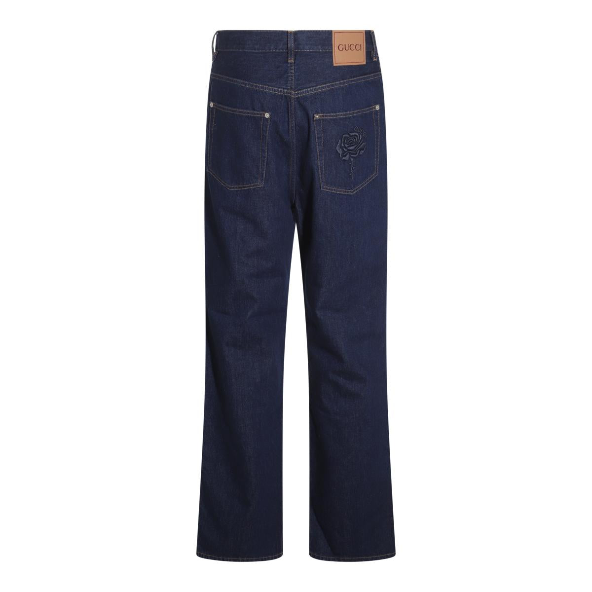 GUCCI Blue Denim Jeans Men Pants
