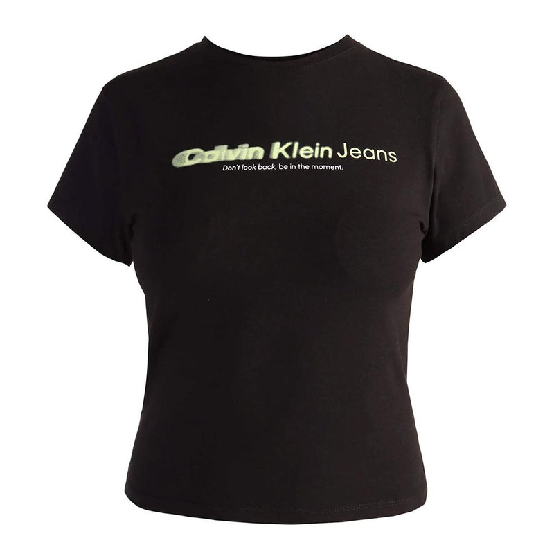 Calvin Klein Women’s Short Sleeve Black T-Shirt J20J222642 BEH