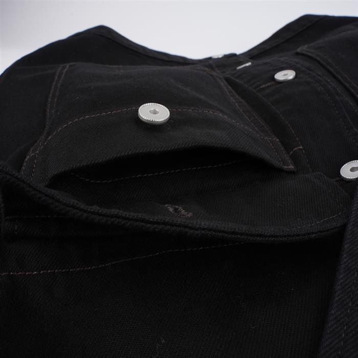 Lemaire Black Cotton Denim Trucker Jacket