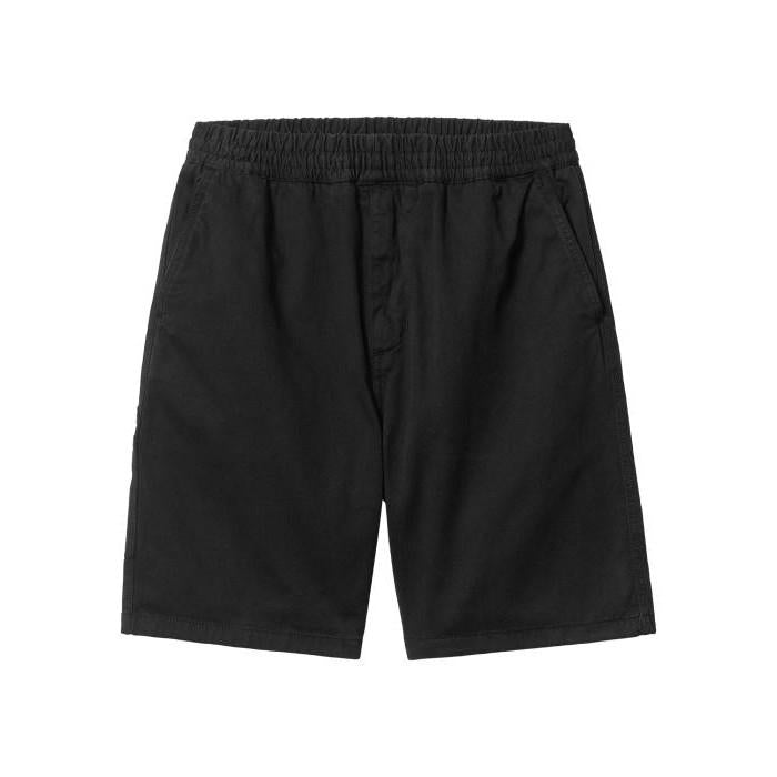CARHARTT WIP Flint Shorts Black Cotton Men's Short Pants